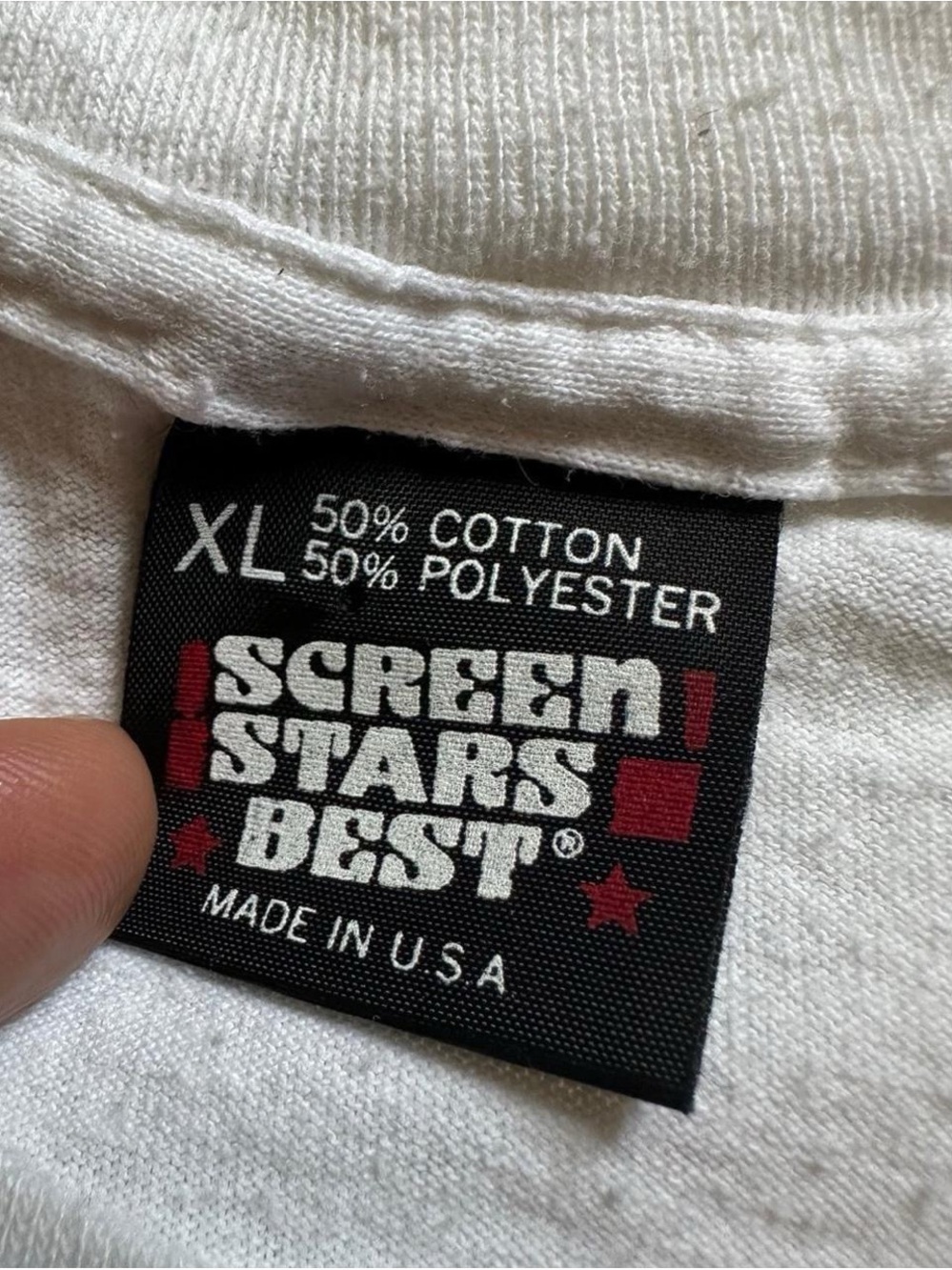 Vintage Desert Graphic Tee with KNIX Radio Logo - White XL - Picture 6 of 6